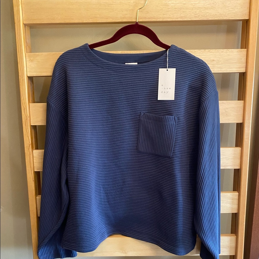 A New Day blue sweater
